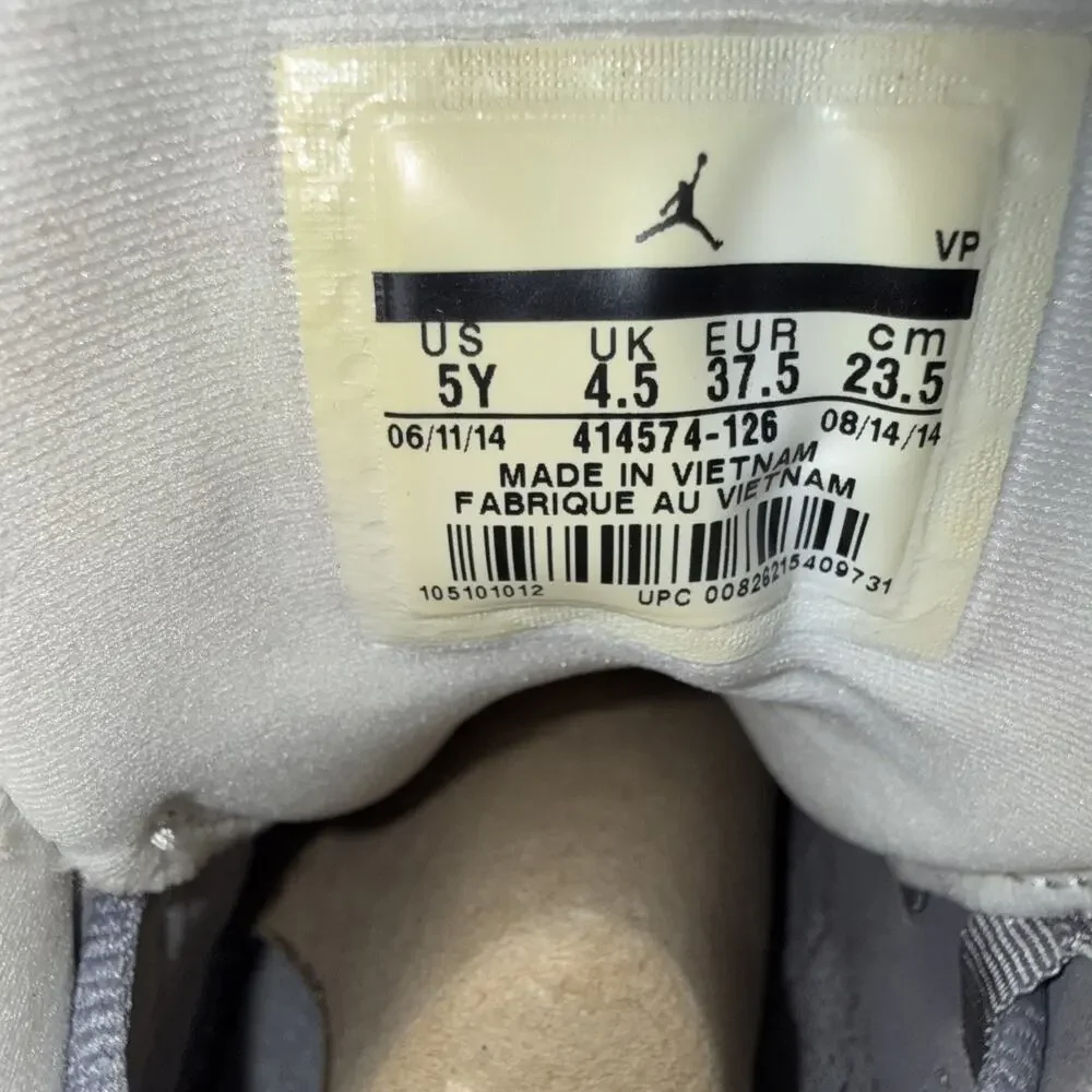 2014 Air Jordan 13 Retro Grey Toe Sz 5Y / 6.5 Women OG BOX 2014 Worn Once